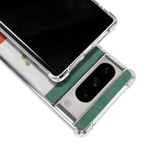 Mexico Flag Distressed Google Pixel 8 Pro Clear Case